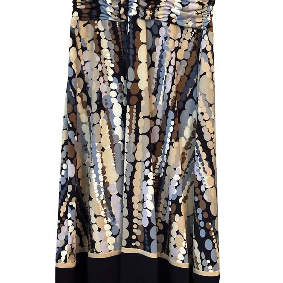 Dress Barn Career Dress Size 12 Purple Flowy A-line Silhouette V-neck & Back - Picture 5 of 12